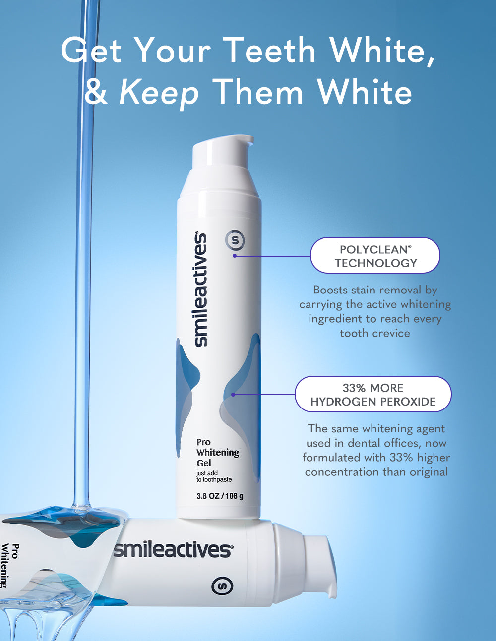 whitening pen ingredients 33% higher hydrogen peroxide teeth whitening gel with stain removal 