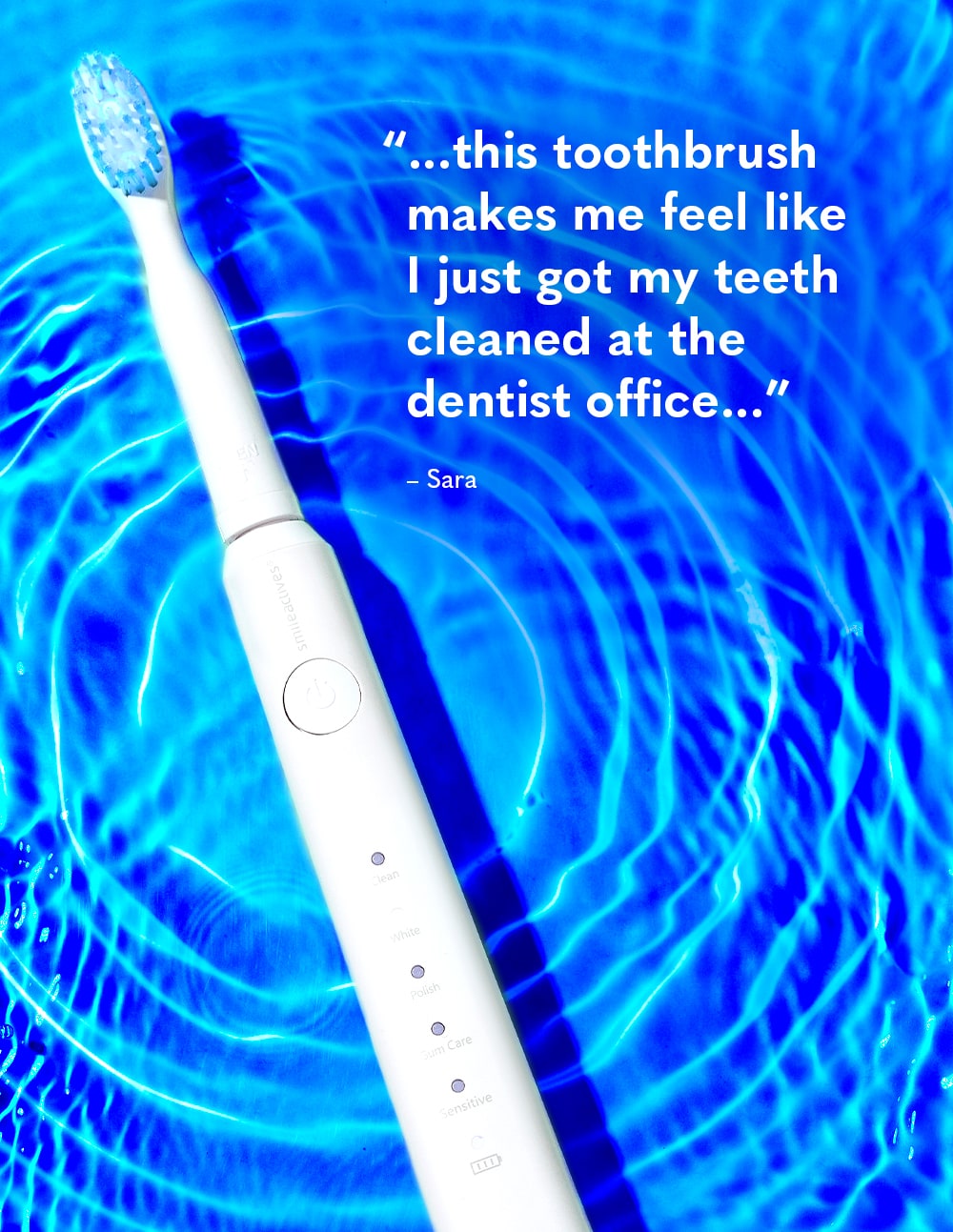 Customer review of the SmileActives Vibrite Blue LED Toothbrush