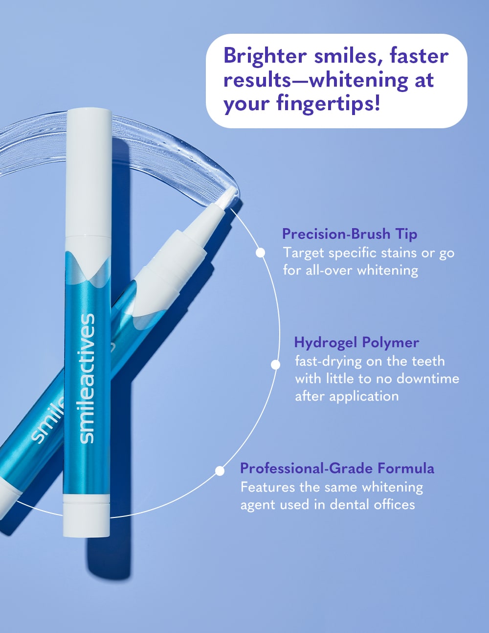 SmileActives Vanilla Mint teeth Whitening Pen key ingredients